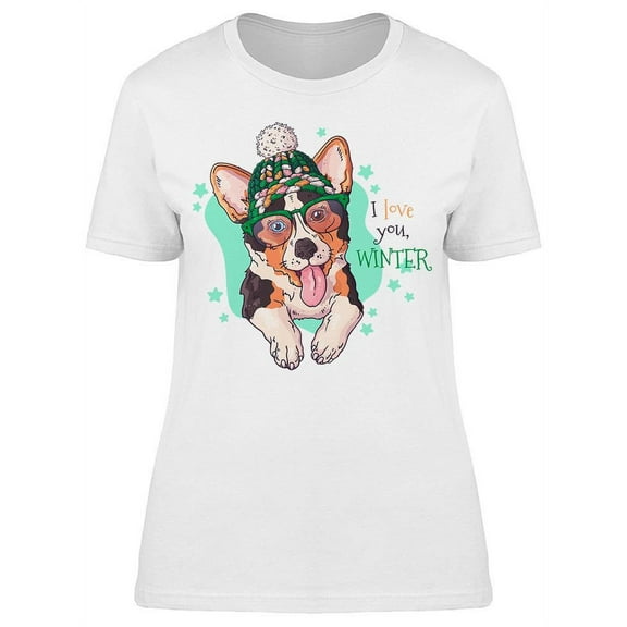 Need Santa?, Corgi T-Shirt Women -Image by Shutterstock, Female Medium