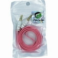 thumbnail image 2 of 3.5mm Aux Cable for Moto G Stylus (2022) Phone - Adapter Car Stereo Aux-in Audio Cord Speaker Jack Wire Flat Pink Compatible With Motorola Moto G Stylus (2022), 2 of 2