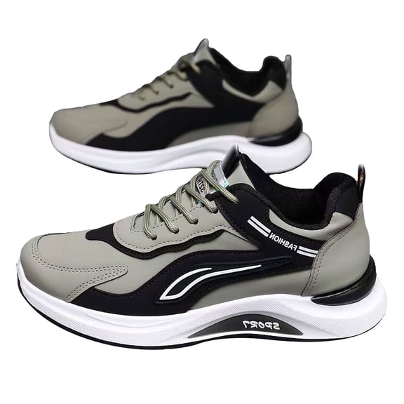 NOKIO Sneakers for Men Lightweight La𝖼e Up Sport Shoes with Soft Cushioning Insole, Fashionable Versatile Running Shoes Breathable Widh Width Waliking Athlet𝗂c Shoes for Back to College