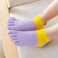thumbnail image 5 of Calcetines deportivos de verano para mujer, medias de malla transpirables que absorben el sudor, antibacterianas, boca poco profunda, Fitness, maratón, bicicleta, 5 dedos, 5 of 5