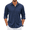 Dark Blue, variant on COOFANDY Mens Dress Shirts Long Sleeve Wrinkle Free Untucked Shirts Casual Button Down Shirts