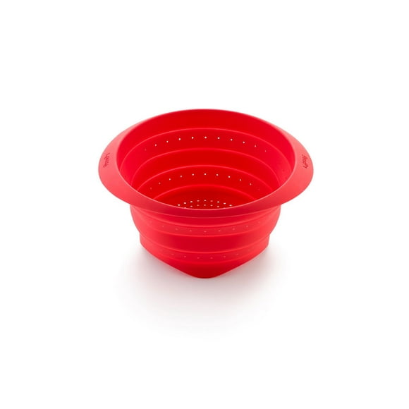 Lekue 23cm Red Collapsible Colander