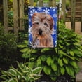 thumbnail image 2 of Norfolk Terrier Winter Snowflakes Garden Flag, 2 of 5