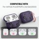 thumbnail image 3 of Carcasa protectora de silicona anticaída para Apple Airpods Pro 2/Pro (púrpura), 3 of 6