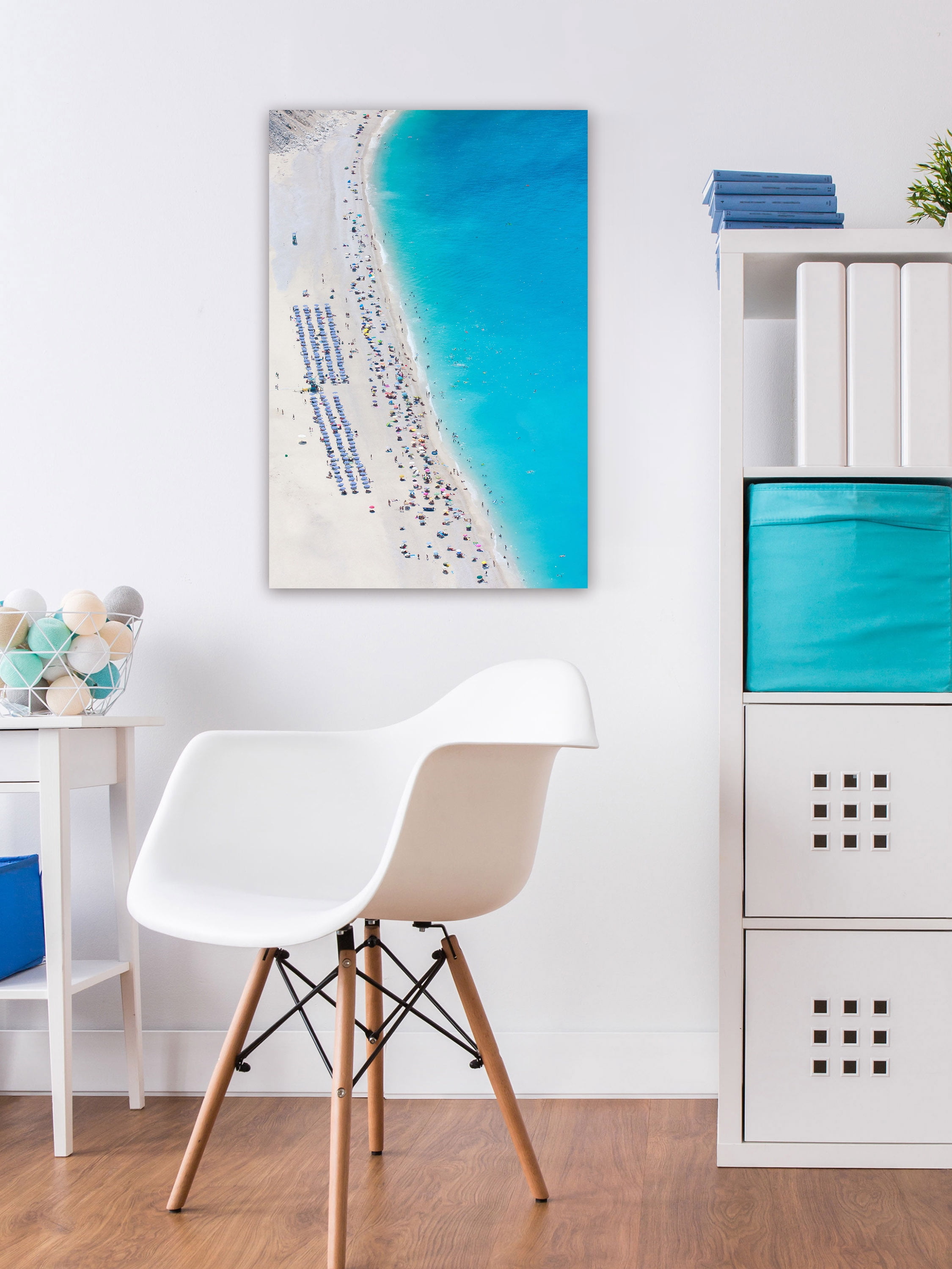 "Beach Gathering" Painting Print on Wrapped Canvas