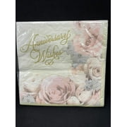 Dazzling Anniversary Wishes Luncheon Napkins 16Ct