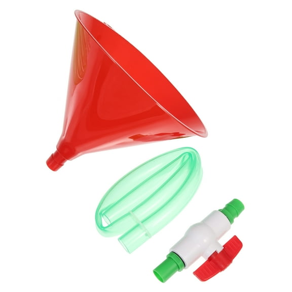 AURARMLET Beer Funnel Set Clear Plastic Multi-Color Sturdy Tube for Wedding Party Bar Use
