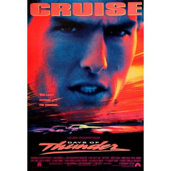 Days Of Thunder Movie Poster 24x36 24In x36In Unframed, Age: Adults, Rectangle Best Posters