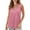 Pink, variant on Timegard Tank Tops for Women Summer Casual Square Neck Loose Comfy Solid Color Sleeveless Tops Tee