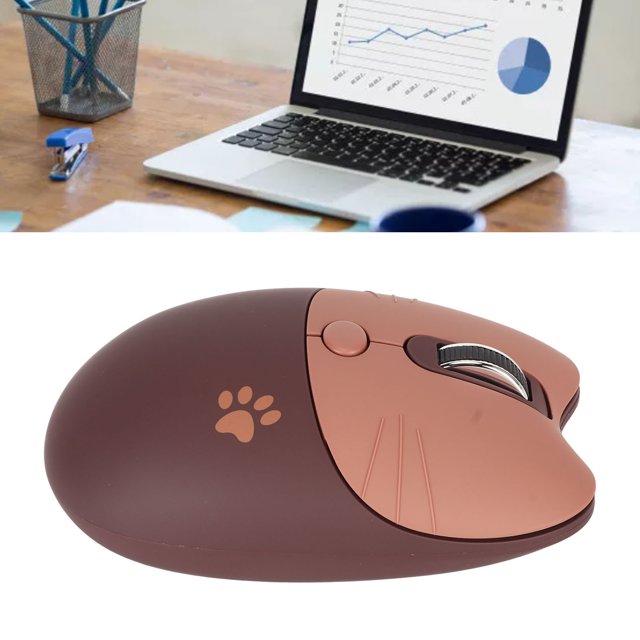 Cat Mouse, 2.4G Cute Mouse, Kawaii Mouse, Lightweight Soundless Mouse, Portable 3 Levels DPI Mouse, with USB Receiver, for M3 Laptop Computor