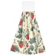 thumbnail image 7 of Yayeee Kitchen Hanging Hand Towels Set of 2 with Loop Bathroom Absorbent Tie Towel, Small Strawberry Pattern, 7 of 7