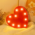 thumbnail image 6 of Valentine's Day Heart Light, LED Heart Shaped Night Light for Bedroom,Battery Operated Romantic Lamp for Proposal,Anniversary, Wedding Decor, Red & White Plastic Table Lamp for Gifts, Party Supplies, 6 of 8