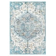 thumbnail image 2 of nuLOOM Maranda Vintage Medallion Area Rug, 8' x 10', Turquoise, 2 of 2