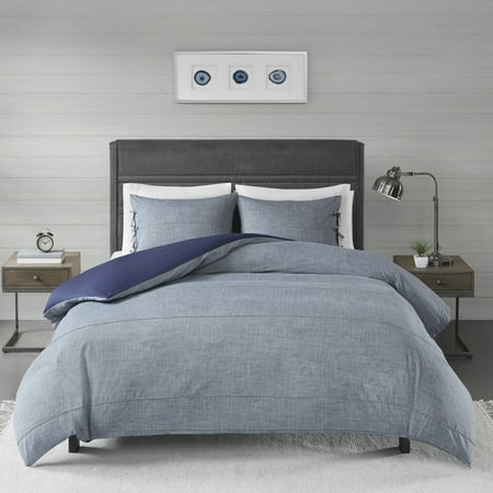 Home Essence Matteo 3 Piece Cotton Yarn Dye Duvet Cover Set