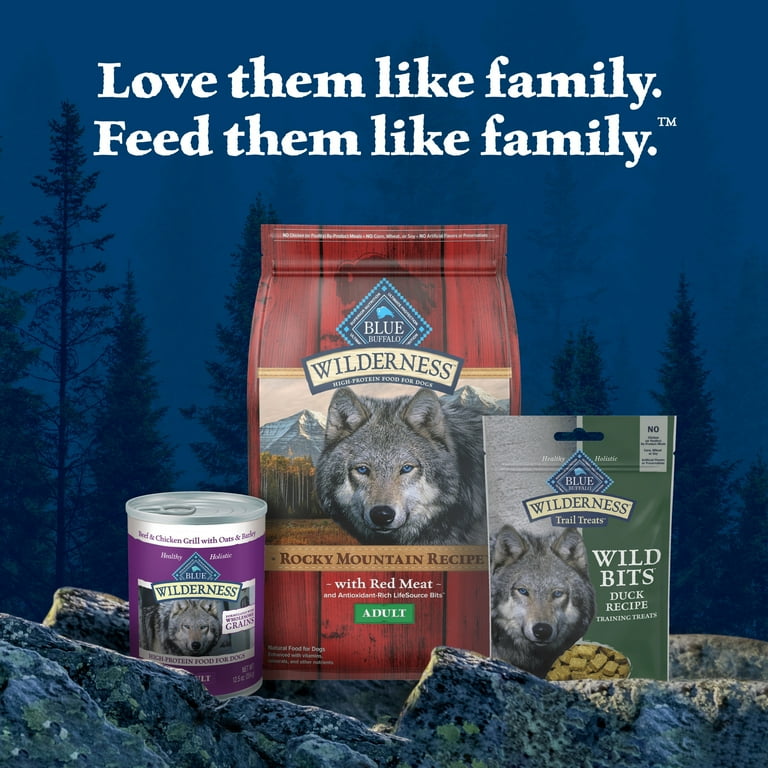 Blue Buffalo Wilderness Wild Bits Soft & Chewy Dog Treats, Grain-Free,  Chicken, 10-oz. Bag