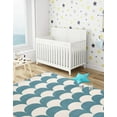 thumbnail image 3 of Unique Loom Whimsy Kids Collection Area Rug - Arches (6' 1" x 9' Rectangle Sky blue/Ivory), 3 of 9