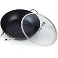 thumbnail image 1 of Cooks Standard 02486 Hard Anodize Nonstick All Purpose Pan with Lid, 12", Black, 1 of 2