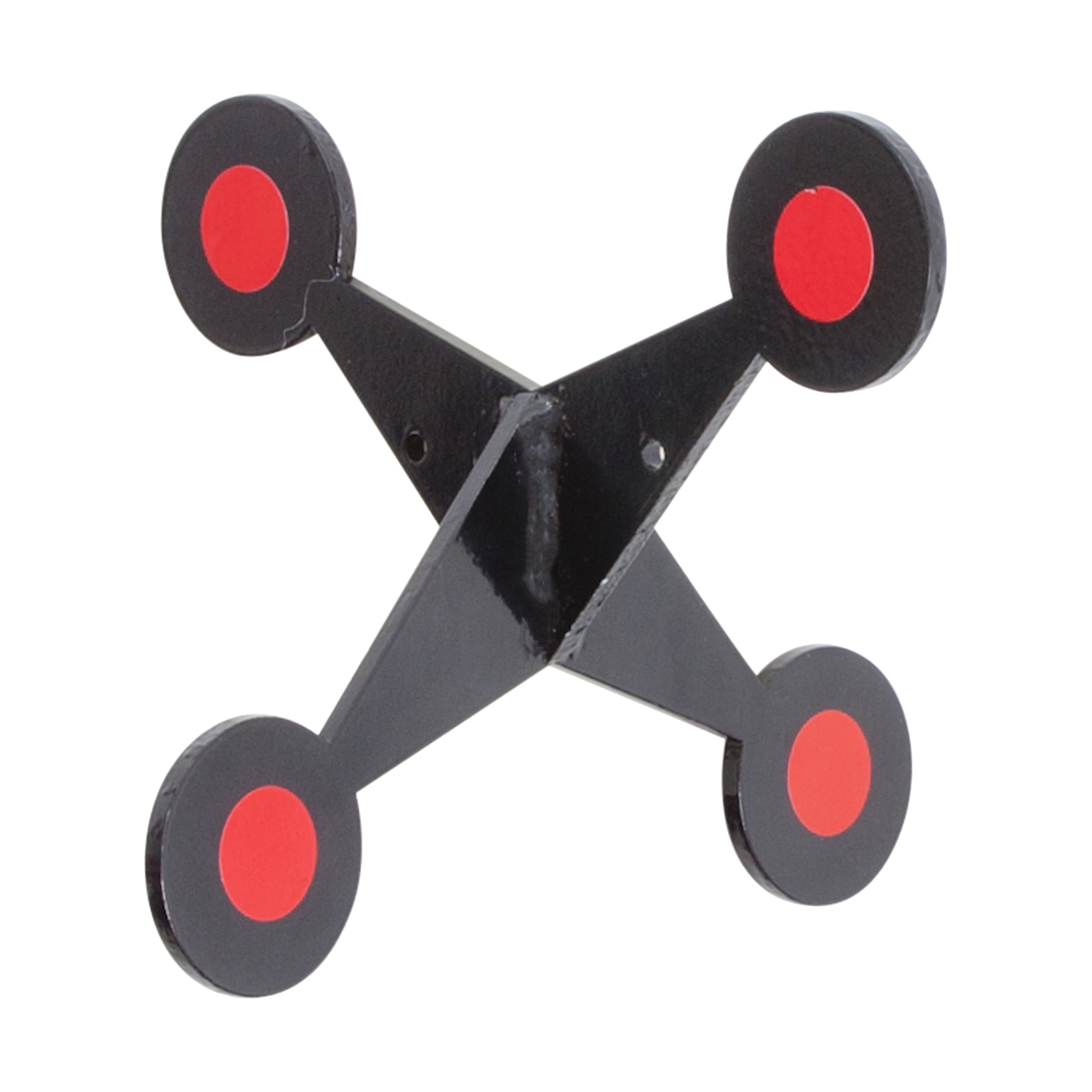 Pyramid Steel Target Black and Orange