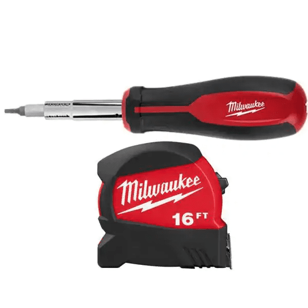 Milwaukee 11in1 MultiTip Screwdriver with 16 ft. W Blade Tape