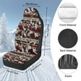thumbnail image 7 of Uorisanigo Car Seat Cover Fluffy Fur Seat Covers 2-Pack Soft Red Vintage Aztec Cow Print Seats Cushions Universal Fits Most Cars SUVs, Automotive Interior Accessories, Coral Velvet Cloth, 7 of 7