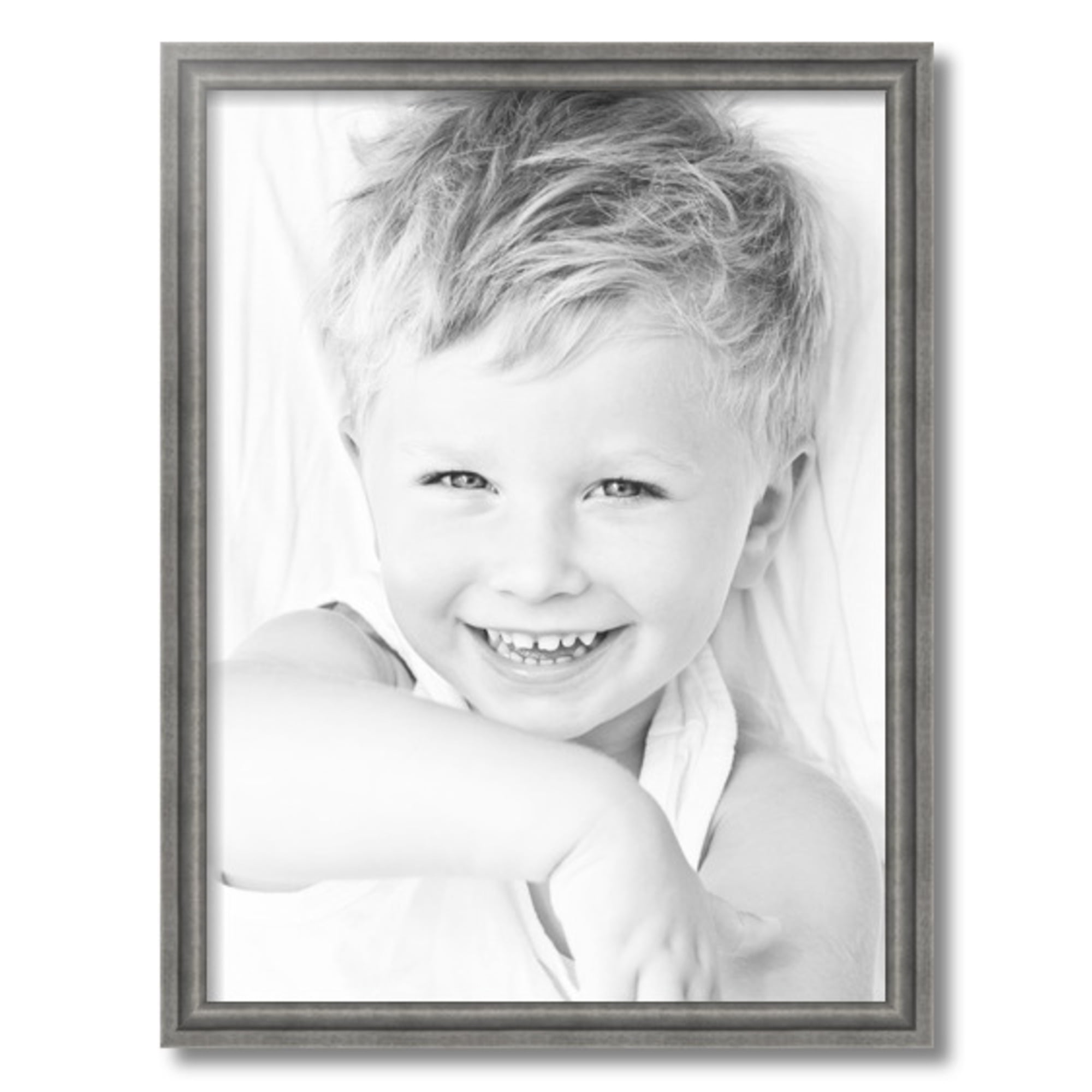 ArtToFrames 18" x 24" Muted Cold Silver Picture Frame, 18x24 inch Silver MDF Poster Frame (WOM-4682), 1 Pack