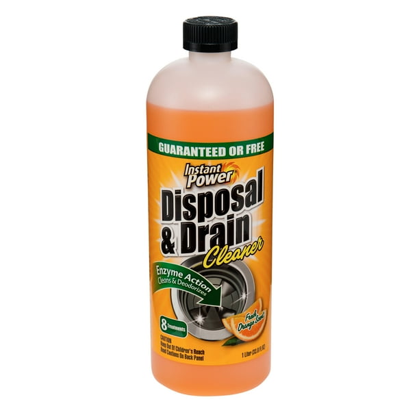 Instant Power® Disposal & Drain Cleaner, Natural Orange Scent and