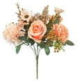thumbnail image 2 of Artificial Flower Plant,Fake Flowers,Artificial Flowers Artificial Rose Flowers Rose Flower Bouquet for Wedding Table Centerpieces Arrangement Home Kitchen Decor,B, 2 of 9