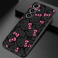 thumbnail image 3 of H-hello k-kitty funda de teléfono para Samsung Galaxy S20 S24 Ultra S23 Ultra S21 FE S22 Plus S21 5G S22 Ultra Back Black Soft Cover, 3 of 5