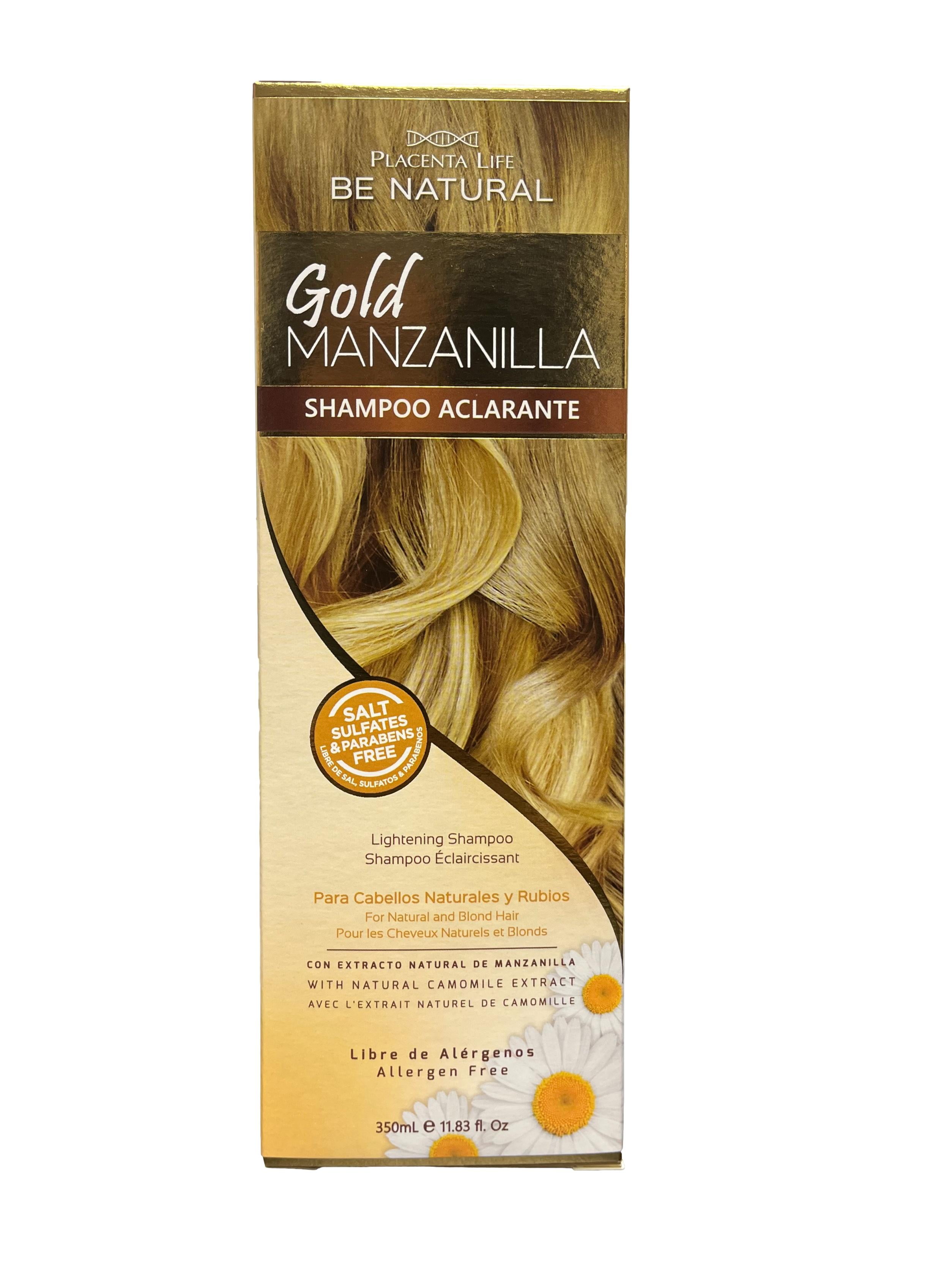 Be Natural Gold Lightening Shampoo For Blonde Hair with Natural Chamomile  Extract. Color , Sulfates & Parabens FREE .350ml./  . 