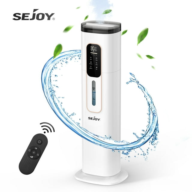 Sejoy Ultrasonic Humidifier, 2.1GAL for Bedroom, Home and Office, High ...