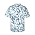 thumbnail image 3 of Balery Hand Drawn Snake Print Men's Hawaiian Shirts Short Sleeve Beach Shirt Relaxed Fit Vacation Button Down Shirts-XX-Large, 3 of 7