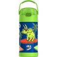 thumbnail image 1 of Thermos Kids Vacuum Insulated Funtainer Water Bottle with Flip Up Straw, 355ml, Dinosaur, 1 of 5