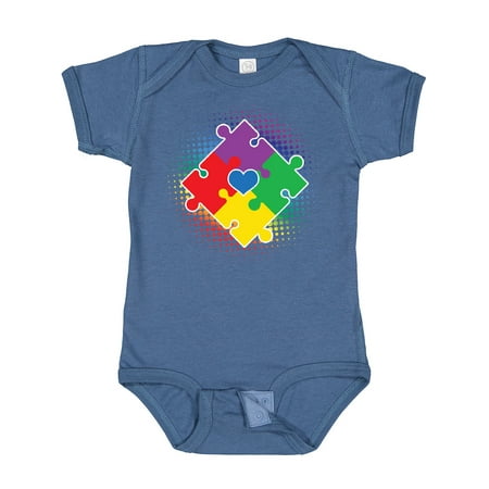 

Inktastic Autism Awareness Puzzle Piece Gift Baby Boy or Baby Girl Bodysuit