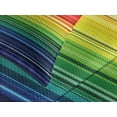 thumbnail image 4 of Ambesonne Abstract Quilted Bedspread Set 3 Pcs, Rainbow Stripes Neon, Queen Size, Multicolor, 4 of 5
