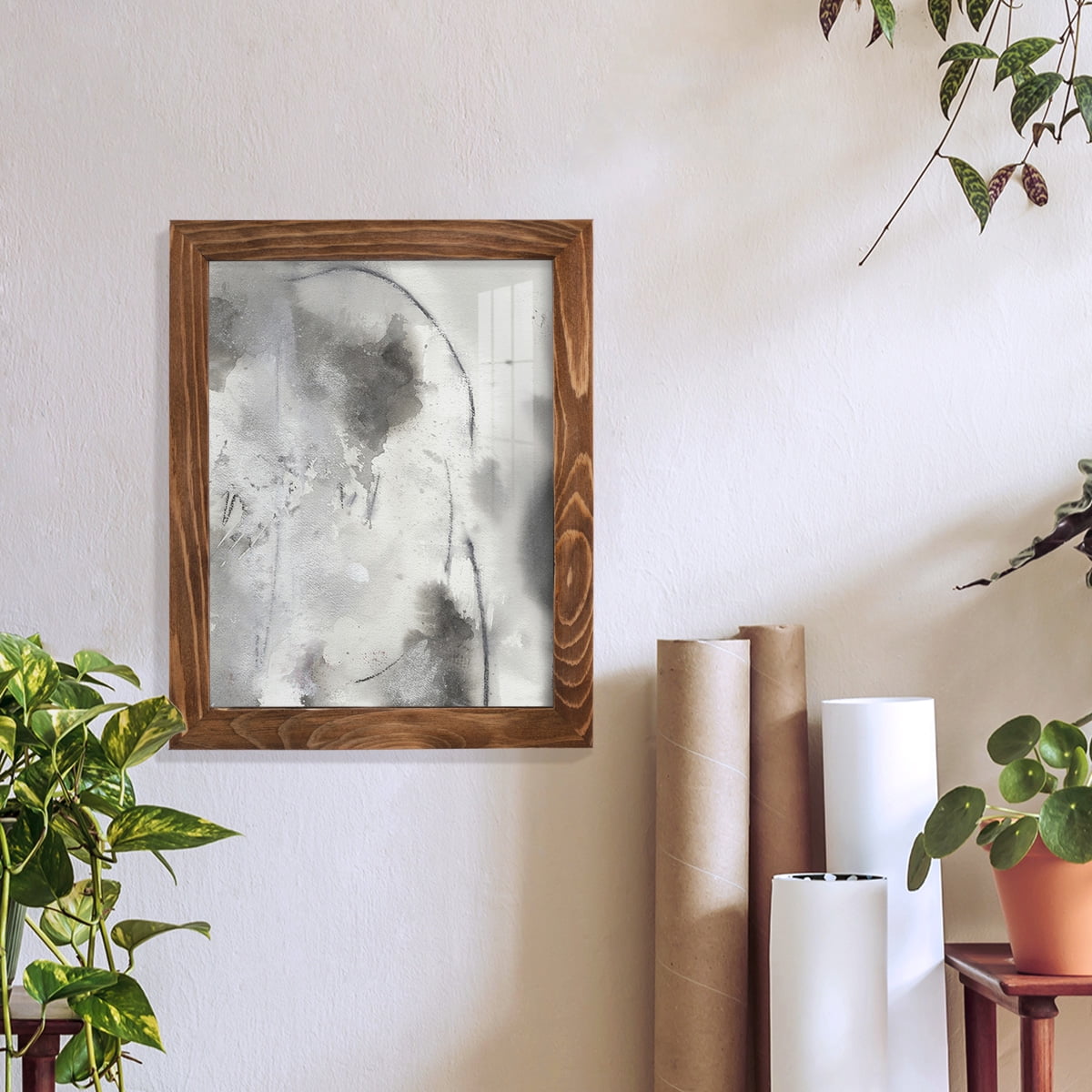 Mystical Objects IV - Framed Print w/glass - Walnut