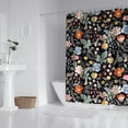 thumbnail image 2 of Pioneer Flower Floral Print Pattern Shower Curtain 72"x72" ,Bathroom Decorative Shower Curtains Set with 12 Hooks,Modern Waterproof Washable Shower Curtain, 2 of 6