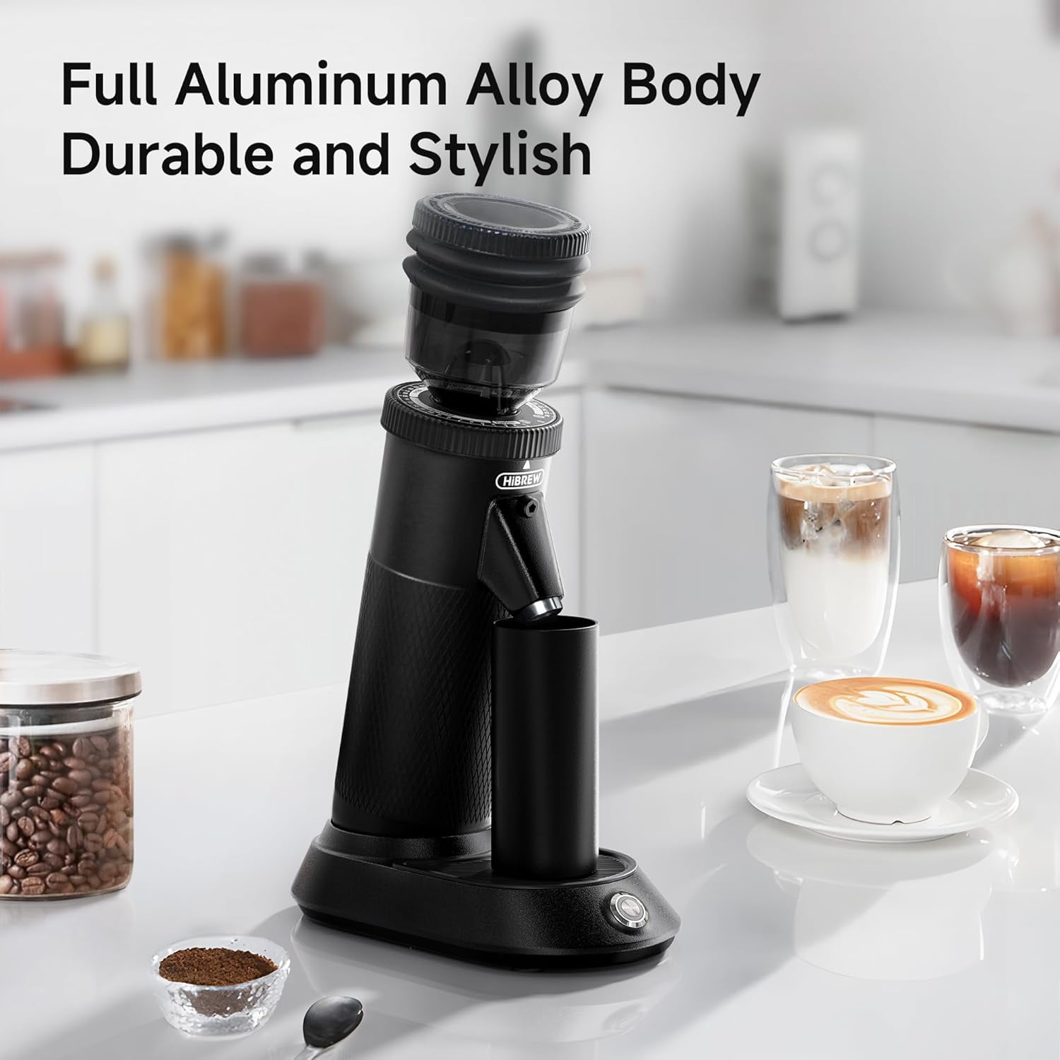 HiBREW G5 48mm Conical Burr Electric Coffee Grinder with Conical Burr