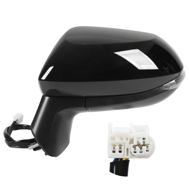 Espejo lateral eléctrico calefactable negro brillante con repuesto de señal de giro para Corolla E210 2020-2022 izquierdo