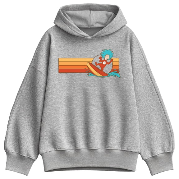Dr. Seuss - Thing Surf Oversized Fleece Hoodie Sweatshirt