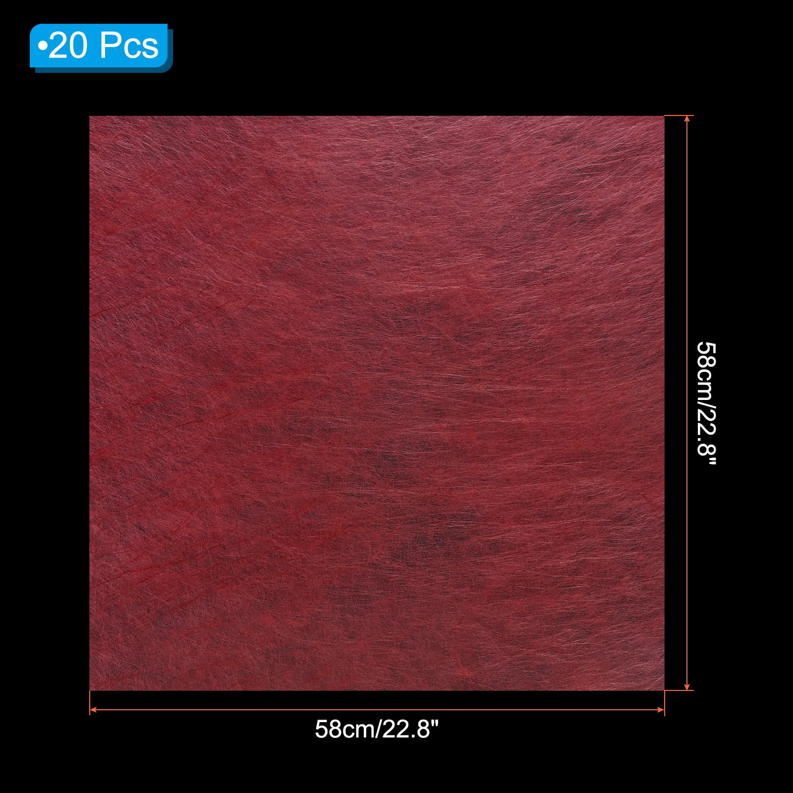 Unique Bargains Flower Non-Woven Waterproof Florist Floral Bouquet Wrap Paper  Red