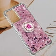 thumbnail image 6 of for Samsung Galaxy A13 4G (Not 5G) Glitter Case with Ring Holder, Bling Sparkle Floating Liquid Soft TPU Cushion Fashion Clear Case Cover for Samsung Galaxy A13/A13 4G Lite  Rose Gold, 6 of 14