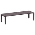 thumbnail image 5 of Compamia Vegas 118" Extendable Patio Dining Table in Brown, 5 of 8