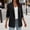 Navy, variant on laqbezok Women's Jacket, Lapel Neck Roll Up Sleeve, Blazer Jacket for Women, Army Green L