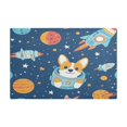 thumbnail image 6 of Qxltty Corgi Rocket Element Pattern Leather Drying Mat for Kitchen Countertops Coffee Mats Hide Stain Quickly Absorbs Water Tableware Decor, 6 of 6