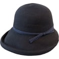 thumbnail image 4 of CoCopeaunts Sunshade Straw Bucket Hat for Women Summer Retro Foldable Basin Cap Literary Fisherman Hat Casual Sun Cap Bow Belt, 4 of 8
