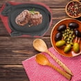 thumbnail image 4 of TAILTOSS BBQ Hot Plate Grill Plate Non Stick Iron Black 1 Set, 4 of 5
