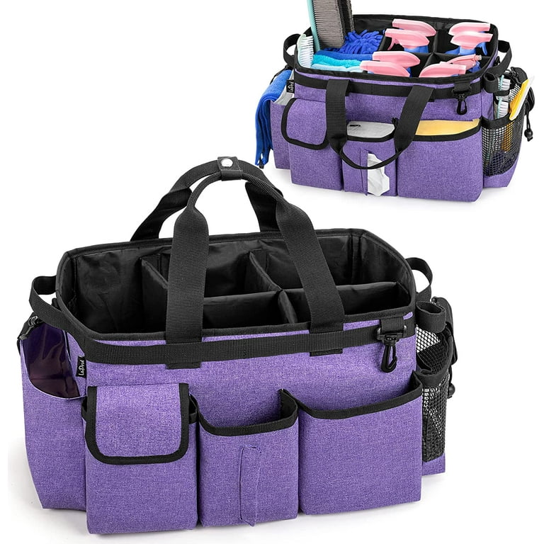 Large Wearable Cleaning Caddy Bag Cleaning Supplies Bag with Shoulder  Straps