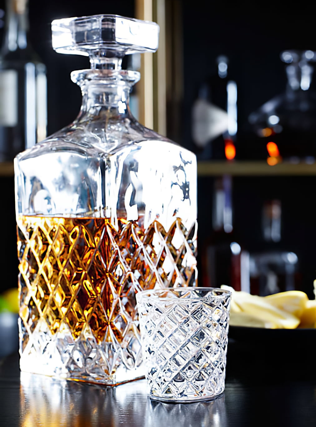 (3 pack) Better Homes & Gardens Clear Diamond-Cut Glass Shot Glass, 6 Pack