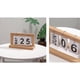 thumbnail image 5 of Calendario de escritorio de madera, rotafolio, página giratoria, calendario reutilizable para el hogar, adorno, Color madera, 5 of 8