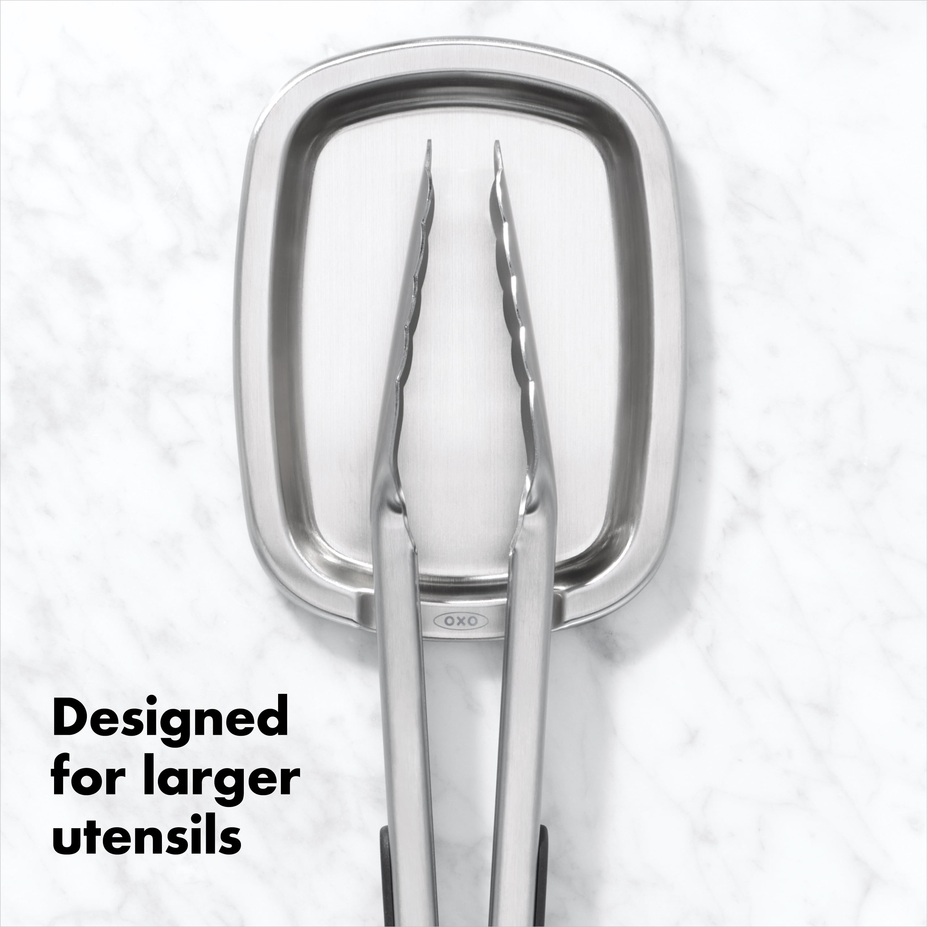 OXO Softworks Stainless Steel Spoon Rest, Silver